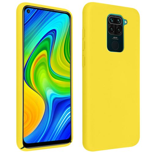 Coque Pour Xiaomi Redmi Note 9 Silicone Semi-rigide Finition Soft Touch Jaune