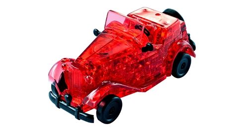 Puzzle 53 Pièces : Puzzle 3D en Plexiglas - Oldtimer rouge, HCM Kinzel
