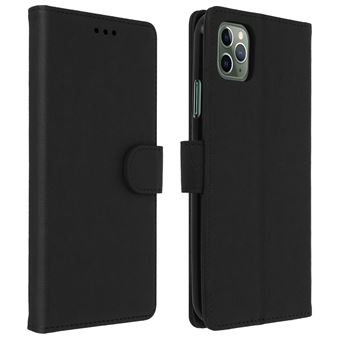 Étui iPhone 11 Pro Max Housse Intégrale Porte-carte Fonction Support Noir - 1