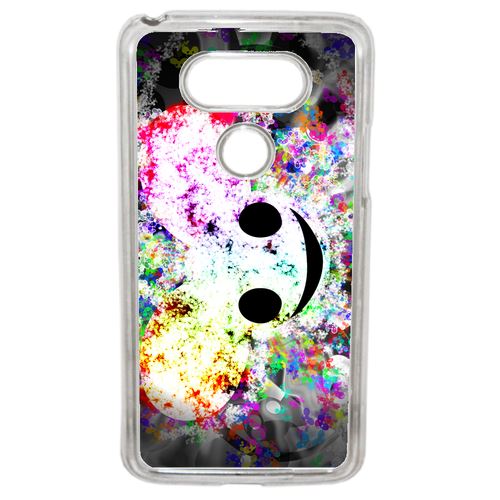 Coque Sourire Multicolor Souris Compatible G5 Transparent