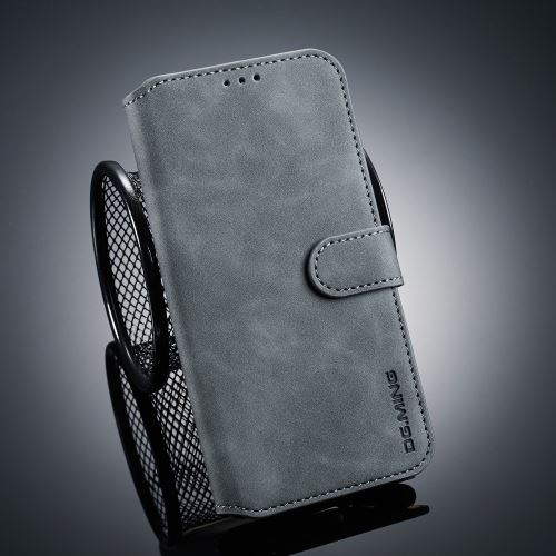 Etui en PU style rétro gris pour votre OnePlus 6T