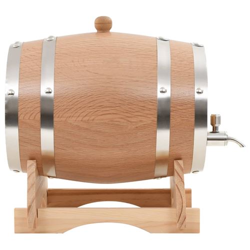 vidaXL Wijnvat met kraantje 12 L massief eikenhout