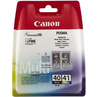 Pack de 2 Cartouches d'encre Canon Original PG-40/CL41 - 1