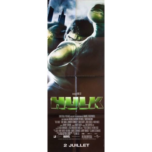HULK - 2004 - - 60x160cm - AFFICHE CINEMA ORIGINALE /Pliée