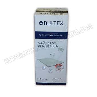 BULTEX Sur matelas Memory enveloppant 160x200cm