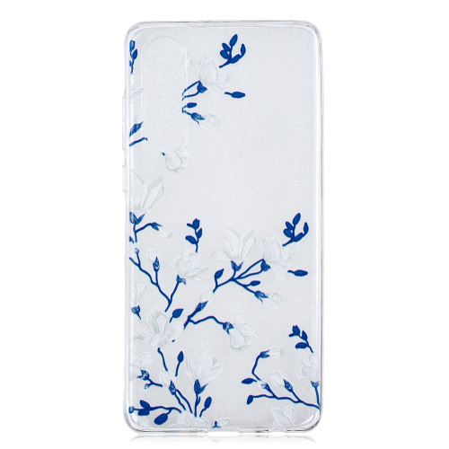 Coque en TPU impression de motif fleur blanche pour votre Huawei P30