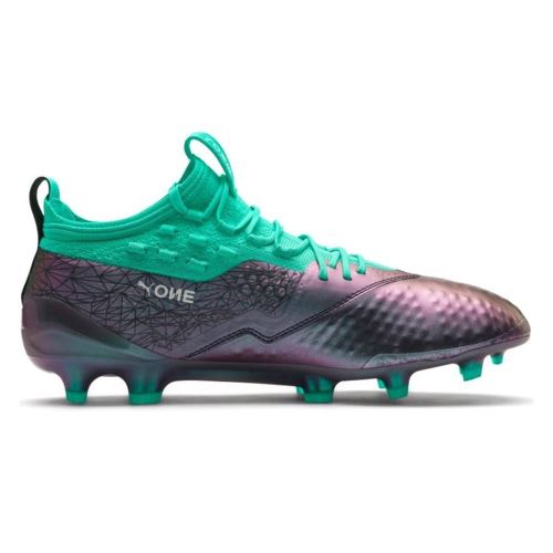 Baskets basses Puma One 1 IL Lth FG AG Vert pour Hommes 44,5