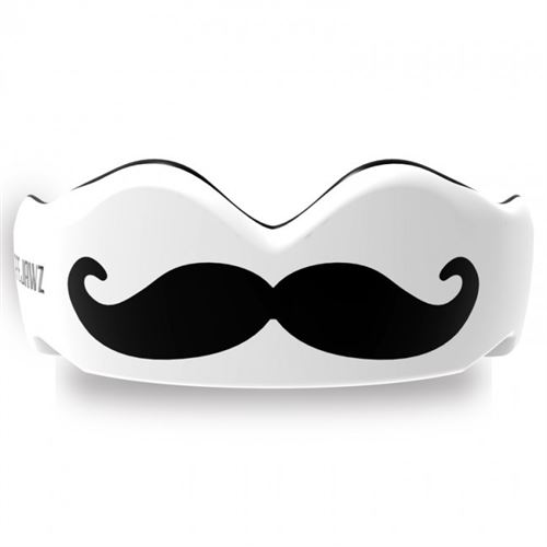 Safejawz protège-dents Moustache junior noir et blanc