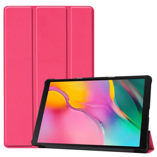 Générique Rose Etui En Pu Réveil/Sommeil Automatique Triple Veille En Position Tridimensionnelle Pour Votre Samsung Galaxy Tab A 10.1 2019 Sm-T510/Sm-T515 - Image 1