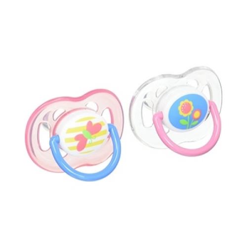 Lot de 2 sucettes aérées mixte 18 mois + papillons et fleurs - philips avent
