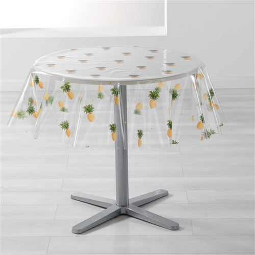 nappe cristal ronde (0) 140 cm pvc imprime 14/100e petinanas