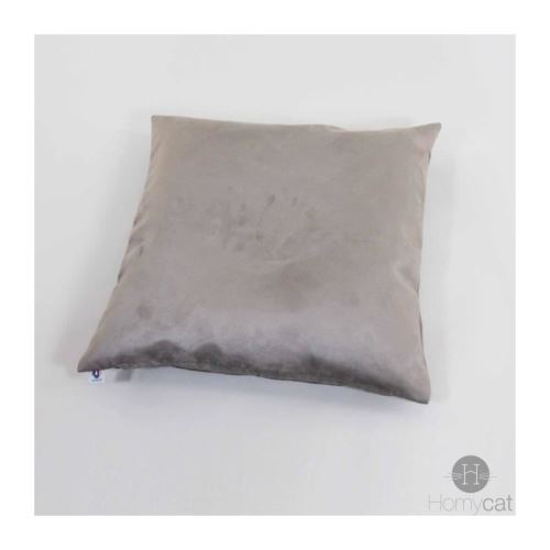 HOMYCAT Coussin XL - L55 x l55 x H10 cm - Taupe - Pour chat
