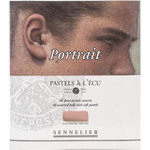 Etui Pastels 'A l'&eacute;cu' - 40 demi-pastels - Portrait - Sennelier