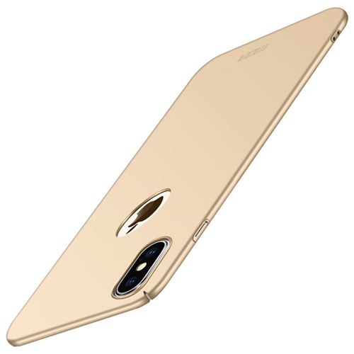 Coque en TPU finement dépoli or rigide pour votre Apple iPhone XS 5.8 inch