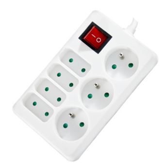 Bloc Multiprise 3 Prises Schuko 16A Avec Interrupteur – Câble 1 Mètre – Sécurité Enfant – Certifié CE