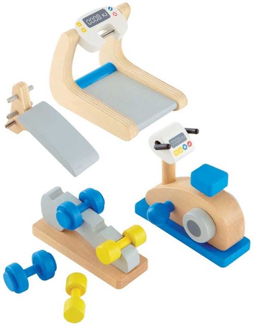 Salle de fitness pour maison de poupée Hape E3458