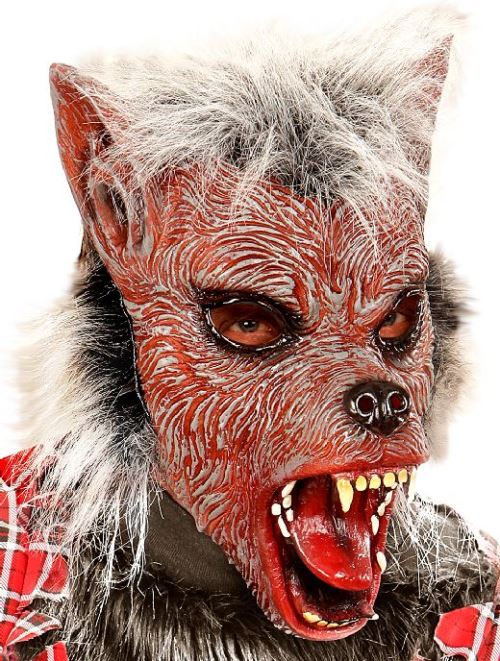 Masque loup garou enfant avec poils