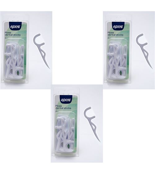 Lot de 75 cure-dents fil dentaire blanc 7 x 1.7 cm