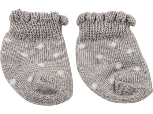 Gotz - Chaussettes grise, petits pois blancs