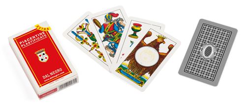 Dal Negro cartes à jouer Carton Piacentinesupplémentaire rouge 40 pièces