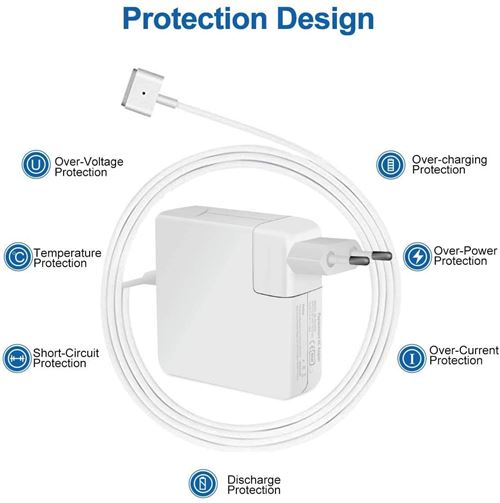 10€02 sur NEW POW Chargeur Macbook 85W T Type Câble de Charge Macbook Pro  Adaptateur secteur Compatible avec MacBook Pro (Retina, 15-inch, Late 2013)  - Chargeur et câble d'alimentation PC - Achat