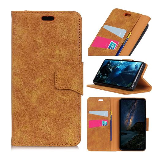 Coque en TPU style vintage marron pour votre Sony Xperia XA3 Ultra