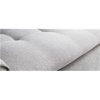 Fauteuil connecté Miliboo tissu gris clair