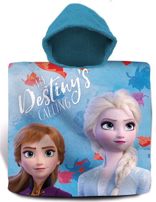 Serviette poncho avec capuche Frozen (60 x 120 cm)