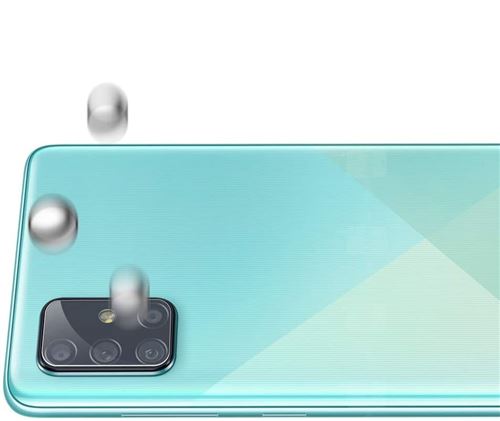 Protection Caméra pour Samsung Galaxy A71 [Lot de 2] Verre Trempe