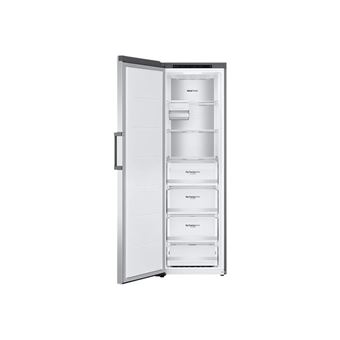 LG GFT61PZCSE - Congélateur - vertical - pose libre - largeur : 59.5 cm - profondeur : 70.7 cm - hauteur : 186 cm - 324 litres - classe E - platine