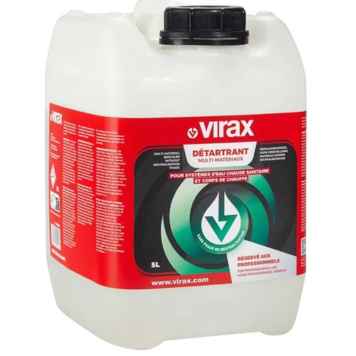 Détartrant pour pompe de nettoyage VIRAX Bidon 10 litres - 295010