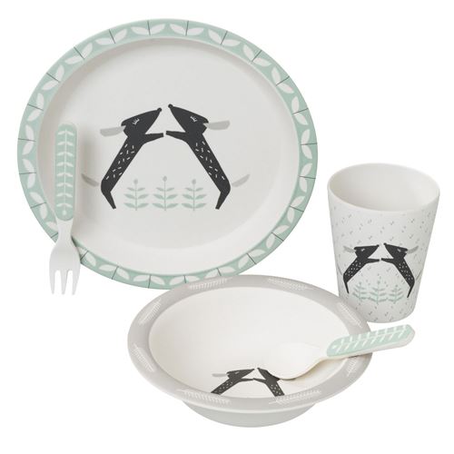 Set repas en bambou Teckel Fresk