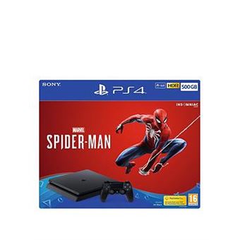 Sony PlayStation 4 - Console de jeux - HDR - 500 Go HDD - noir de jais - Marvel's Spider-Man