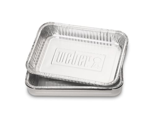 10 Petites barquettes aluminium Weber