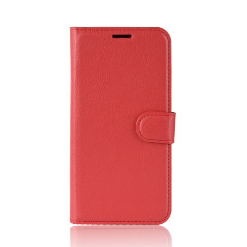 Etui coque en cuir Folio Portefeuille anti-choc pour Xiaomi Mi Play - Rouge