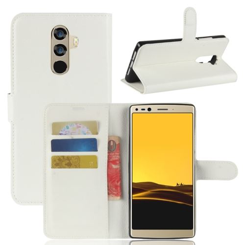 DOOGEE MIX 2 Housse Etui Cuir PU Texture Litchi Blanc ALS51272