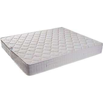 Matelas 140x190 - Tissu Ignifugé - Soutien Ferme - Mousse Poli Lattex Indéformabl - anti feu 140 190 - H: 25 CM King of Dreams - 1