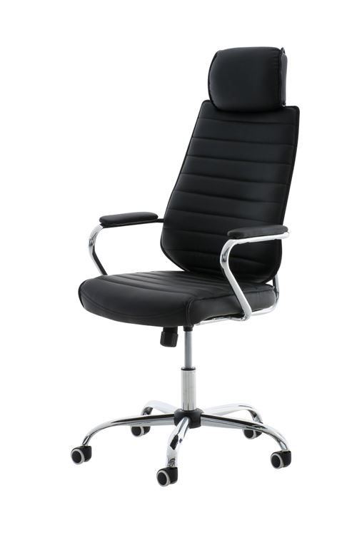 CLP Fauteuil de bureau Rako similicuir  Noir