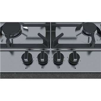 Neff T27DS59N0 - Table de cuisson au gaz - 5 plaques de cuisson - Niche - largeur : 56 cm - profondeur : 48 cm - acier inoxydable - avec garnitures en acier inoxydable - acier inoxydable