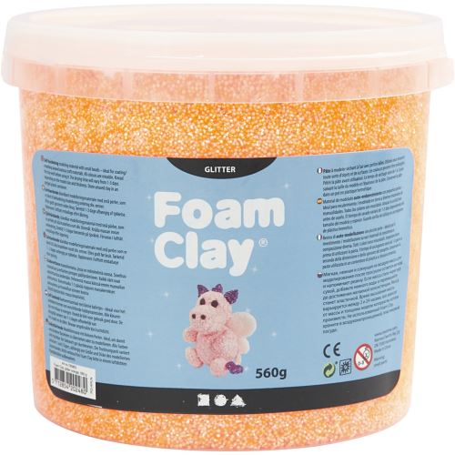 Foam Clay Foam Clay orange scintillant 560 grammes