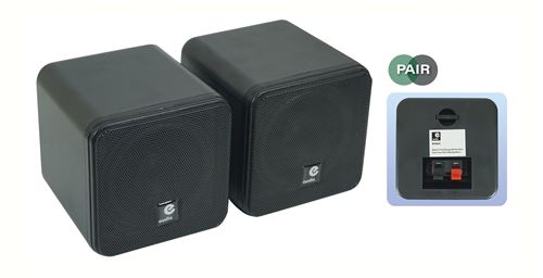 Enceinte 12cm Double Cone 8 Ohms 80W noire (la paire)