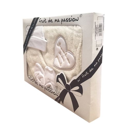 Coffret Sortie de bain beige - Je suis le rêve de mes parents