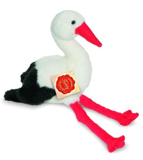 Peluche cigogne Hermann 24 cm