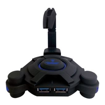 Hub illuminé pour souris Alpha Omega Players Berserker Narfi avec USB 3.0 Noir