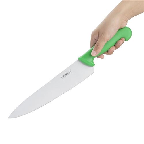 Couteau de cuisinier vert 25,5cm hygiplas