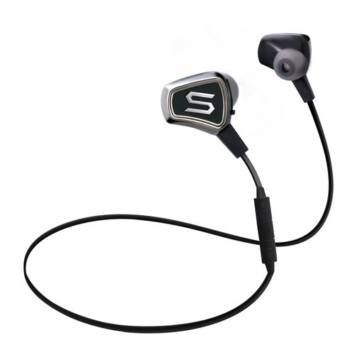 Soul Electronics Impact Wireless High Efficiency Earphones with Bluetooth - Chrome Black