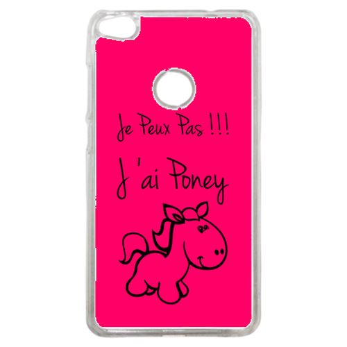Coque Citation Poney Rose Compatible P8 2017 Transparent