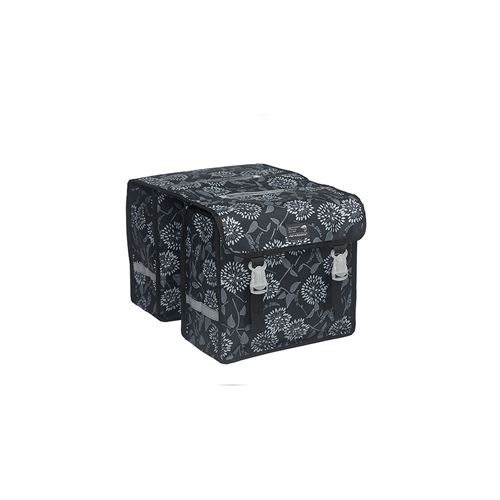 Sacoche velo porte bagage a pont newlooxs zarah fiori midi noir - 25 litres - 320x290x140m