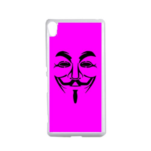 Coque Anonymous Rose Compatible Sony Xperia Performance Transparent