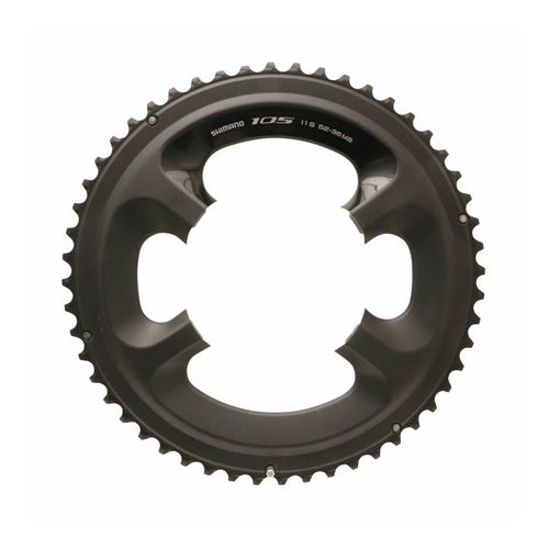 Plateau route diam 110 exter 52dts noir shimano origine 105 5800 11v. (4 branches)